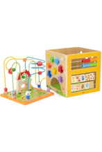 VIGA | Wooden 5 in 1 Toy Box For Kids Ages 18+ Months | 44591