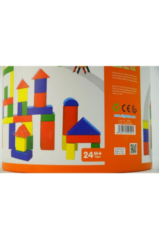 VIGA | Wooden Block Set For Kids Ages 2+ Years | 59542