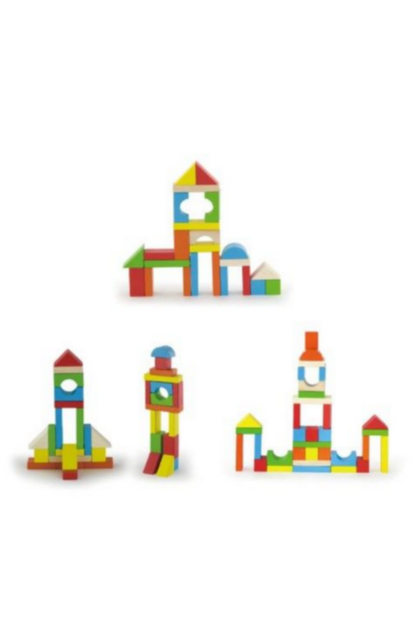 VIGA | Wooden Blocks - 80 Pcs Age 3+ Yrs | 50333