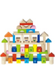 VIGA | Wooden Blocks 100 Pcs Alphabet & Numbers | 50288