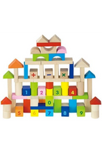 VIGA | Wooden Blocks 100 Pcs Alphabet & Numbers | 50288