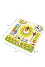 VIGA | Wooden Clock Calendar with Seasons | 44538