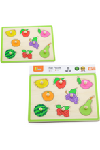 VIGA | Wooden Educational Flat Puzzle - Fruit | 50020