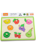 VIGA | Wooden Educational Flat Puzzle - Fruit | 50020