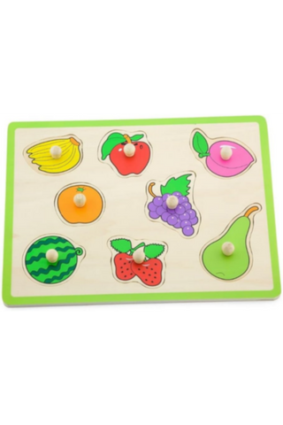 VIGA | Wooden Educational Flat Puzzle - Fruit | 50020