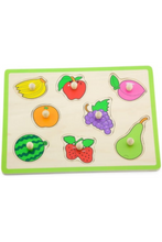 VIGA | Wooden Educational Flat Puzzle - Fruit | 50020