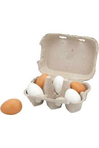 VIGA | Wooden Eggs - 6 Pcs | 59228