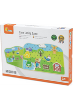 VIGA | Wooden Farm Lacing Game Set | 44637