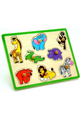 VIGA | Wooden Flat Puzzle - Wild Animals | 50019