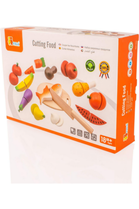 VIGA | Wooden Food Cutting Set | 44579