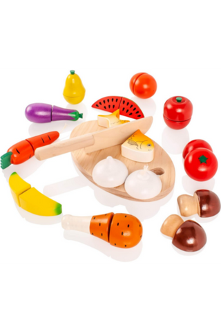 VIGA | Wooden Food Cutting Set | 44579