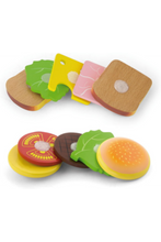 VIGA | Wooden Hamburger & Sandwich Set | 50810