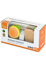 VIGA | Wooden Hamburger & Sandwich Set | 50810