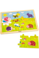 VIGA | Wooden Insects & Bugs Puzzle For Kids Ages 12+ Months | 50199