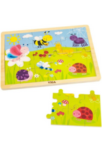 VIGA | Wooden Insects & Bugs Puzzle For Kids Ages 12+ Months | 50199