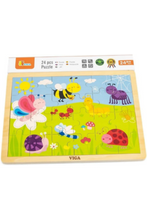 VIGA | Wooden Insects & Bugs Puzzle For Kids Ages 12+ Months | 50199