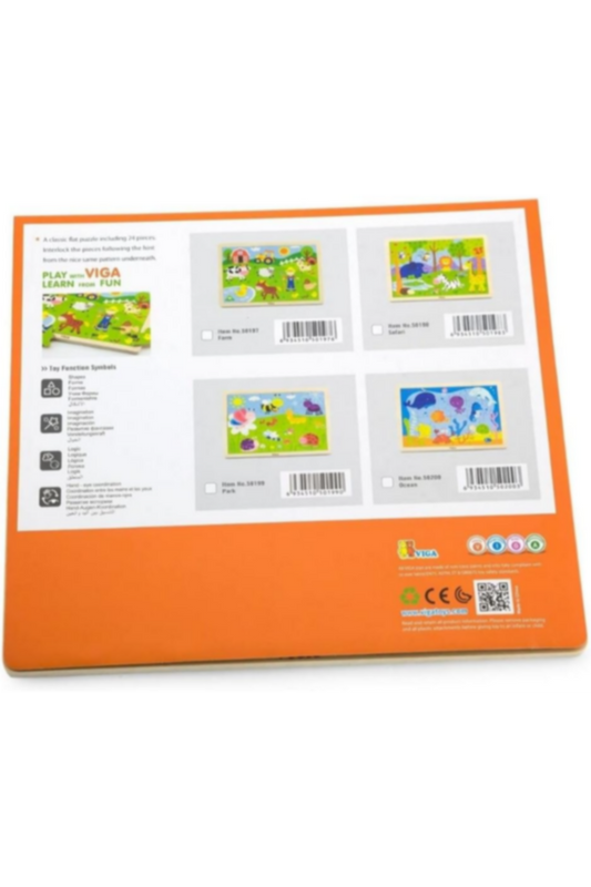 VIGA | Wooden Insects & Bugs Puzzle For Kids Ages 12+ Months | 50199