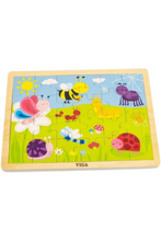 VIGA | Wooden Insects & Bugs Puzzle For Kids Ages 12+ Months | 50199