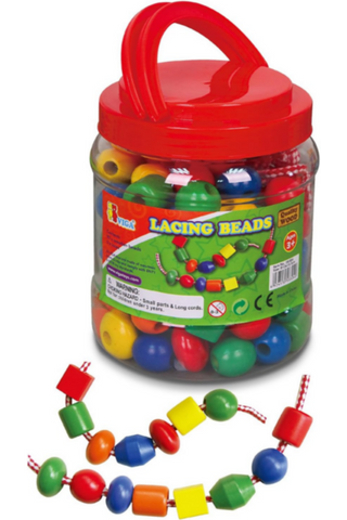VIGA | Wooden Jumbo Lacing Beads Tub | 58304