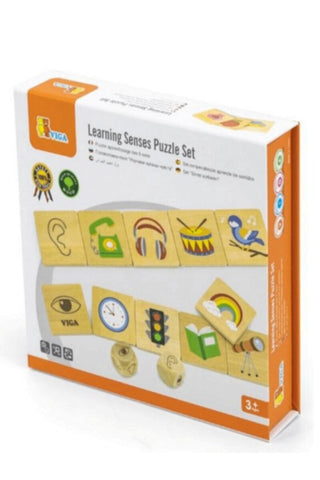 VIGA | Wooden Learning Senses Puzzle Set | 44507