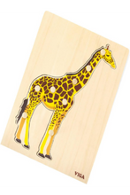 VIGA | Wooden Montessori Puzzle Giraffe For Kids Ages 18+ Months | 44605