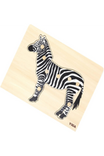 VIGA | Wooden Montessori Puzzle Zebra For Kids Ages 18+ Months | 44603