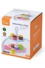 VIGA | Wooden Pretend Play Toy Teatime Dessert With Stand | 44544