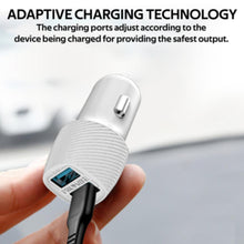 PROMATE | 3.4A Car Charger with Dual USB Ports White | VOLTRIP DUO.WHITE