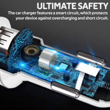 PROMATE | 3.4A Car Charger with Dual USB Ports White | VOLTRIP DUO.WHITE