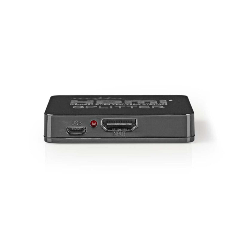 NEDIS | HDMI Splitter 2-Port 4K, 2.25 Gbps Black | VSPL34002BK
