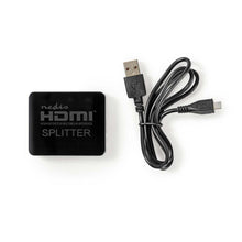 NEDIS | HDMI Splitter 2-Port 4K, 2.25 Gbps Black | VSPL34002BK