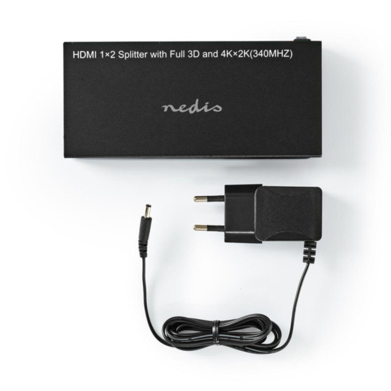 NEDIS | HDMI Splitter 2-Port 4K, 3.4 Gbps Anthracite | VSPL3462AT