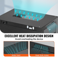 NETCON | 15U Single Section 600W*600D Wall Mount Cabinet, Front Glass & 1 Way Fan | NTSW15U60601FC1
