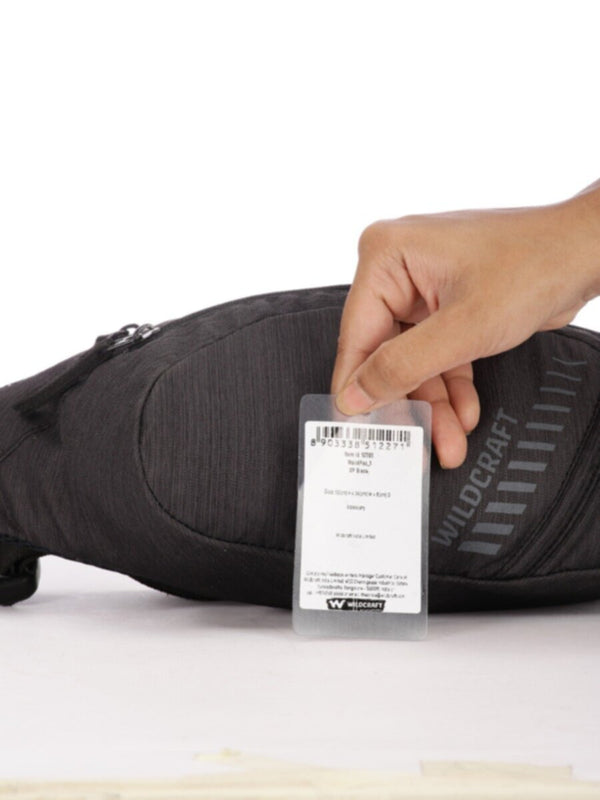 WILDCRAFT | WaistPack 1 Black H13*W36*D5Cm | WC-12271