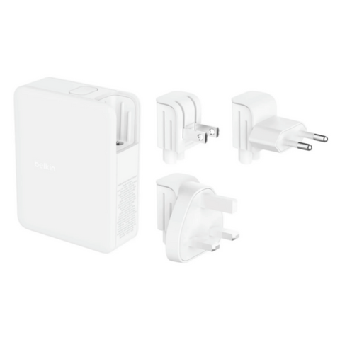 BELKIN | Boostcharge Pro 140W 4-Port Gan Wall Charger | WCH014btWH