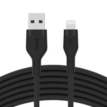 BELKIN | BOOSTâ†‘CHARGE Flex USB-A Cable with Lightning Connector 1m Black | CAA008BT1MBK