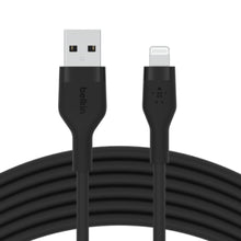 BELKIN | BOOSTâ†‘CHARGE Flex USB-A Cable with Lightning Connector 1m Black | CAA008BT1MBK
