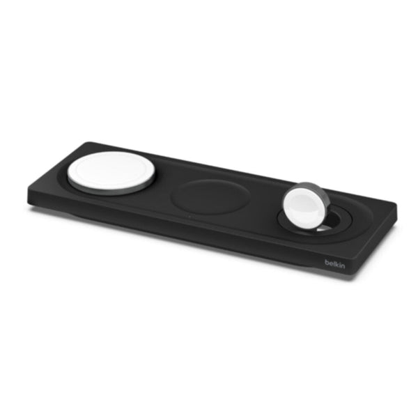 BELKIN | BOOSTâ†‘CHARGE PRO 3-in-1 Wireless Charging Pad with MagSafe Black | WIZ016myBK