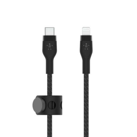 BELKIN | BOOSTâ†‘CHARGE Pro Flex 15W Usb-C Braided Silicone with Lightning 1M Black for Iphone & Ipad | CAA011BT1MBK