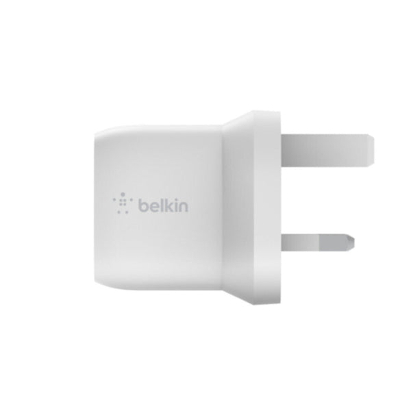 BELKIN | BOOSTâ†‘CHARGEâ„¢ USB-C PD GaN Wall Charger 30W White | WCH001myWH