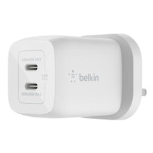 BELKIN | BOOSTâ†‘CHARGE PRO Dual USB-C GaN Wall Charger with PPS 65W White | WCH013myWH
