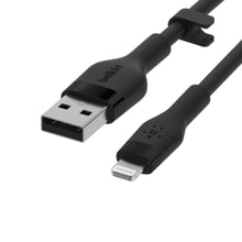 BELKIN | BOOSTâ†‘CHARGE Flex USB-A Cable with Lightning Connector 1m Black | CAA008BT1MBK