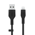 BELKIN | BOOSTâ†‘CHARGE Flex USB-A Cable with Lightning Connector 1m Black | CAA008BT1MBK