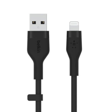 BELKIN | BOOSTâ†‘CHARGE Flex USB-A Cable with Lightning Connector 1m Black | CAA008BT1MBK