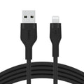 BELKIN | BOOSTâ†‘CHARGE Flex USB-A Cable with Lightning Connector 1m Black | CAA008BT1MBK