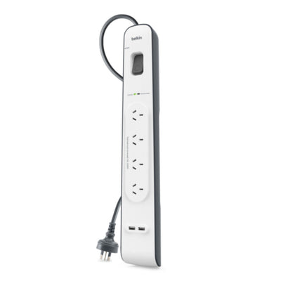 BELKIN | 2.4 Amp USB Charging 4-outlet Surge Protection Strip | BSV401af2M