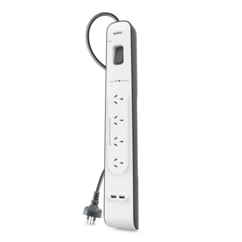 BELKIN | 2.4 Amp USB Charging 4-outlet Surge Protection Strip | BSV401af2M