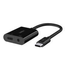 BELKIN | RockStar 3.5mm Audio + USB-C Charge Adapter Black | NPA004btBK
