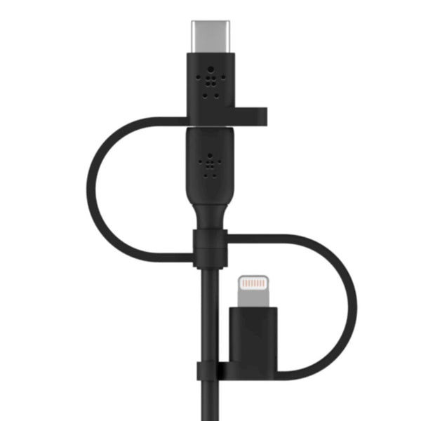 BELKIN | Universal Cable USB-C, Lightning, Micro-USB Black | CAC001bt1MBK