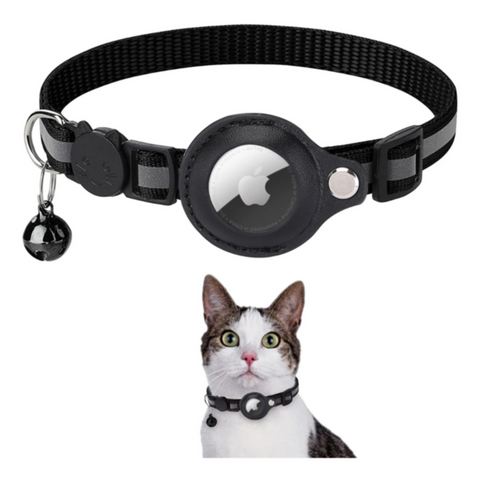 Cat - Collar Airtag - Black